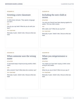 Grace and Courtesy: A Culturally Responsive Scenario Deck sample 1